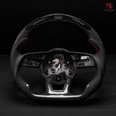 Revolve carbon fiber Flat Customized Sport LED Steering Wheel 17-22 RS A S 3 4 5 - revolvesteering